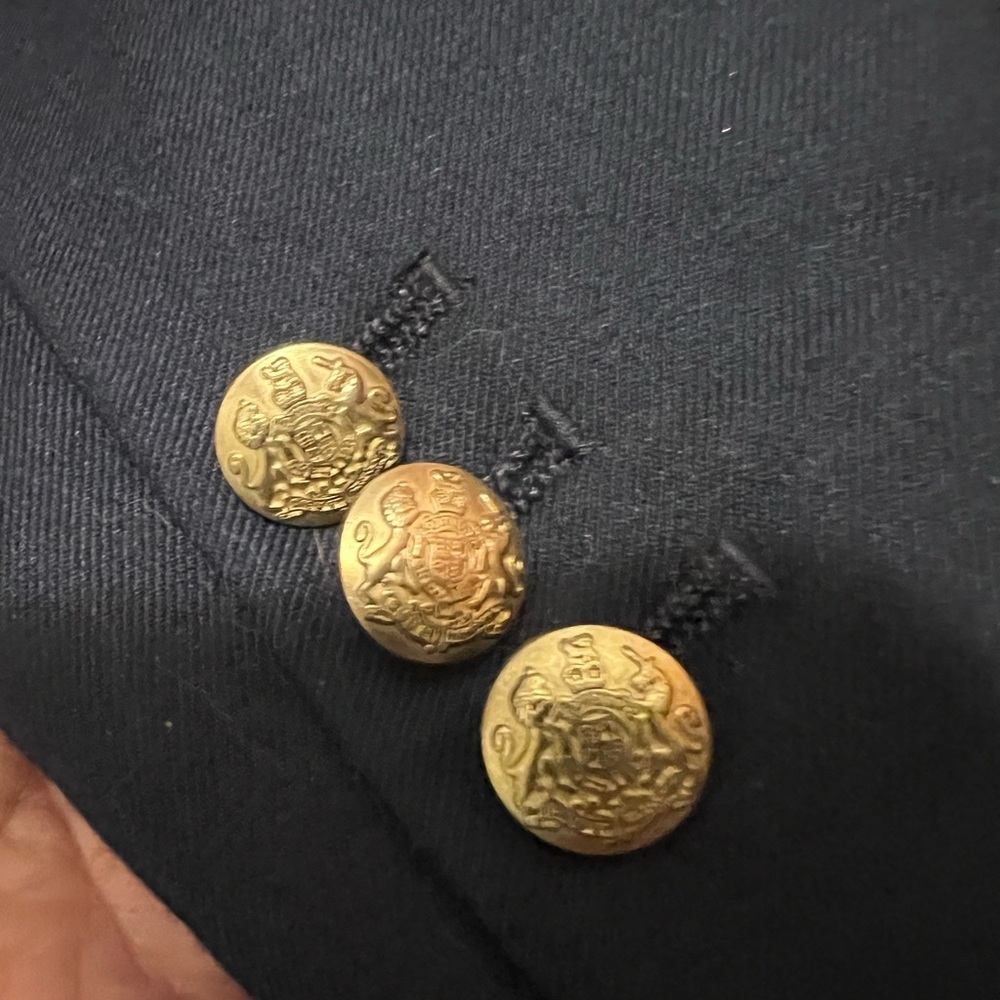 J.Crew Navy Wool-Blend Tailored Blazer | Classic Notched Lapel | Size 14 - Picture 4 of 9